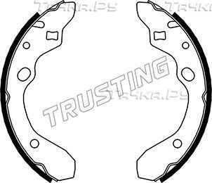 Тормозные колодки Trusting задние для Mazda 323 III (BF) 1989-1994. Артикул 049.144