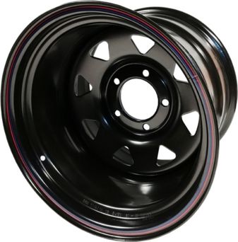 Колёсный диск OFF-ROAD Wheels стальной черный 5x150 12xR17 d110 ET-55 для Toyota Land Cruiser 100 1998-2008. Артикул 1712-55010BL-55