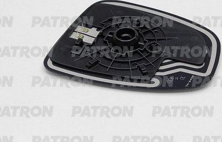 Зеркальное стекло бокового зеркала Patron правое для Mazda CX-5 I 2011-2017. Артикул PMG2320G02