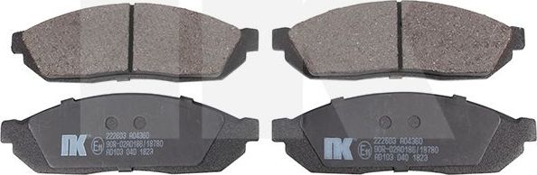 Тормозные колодки NK. Артикул 222603