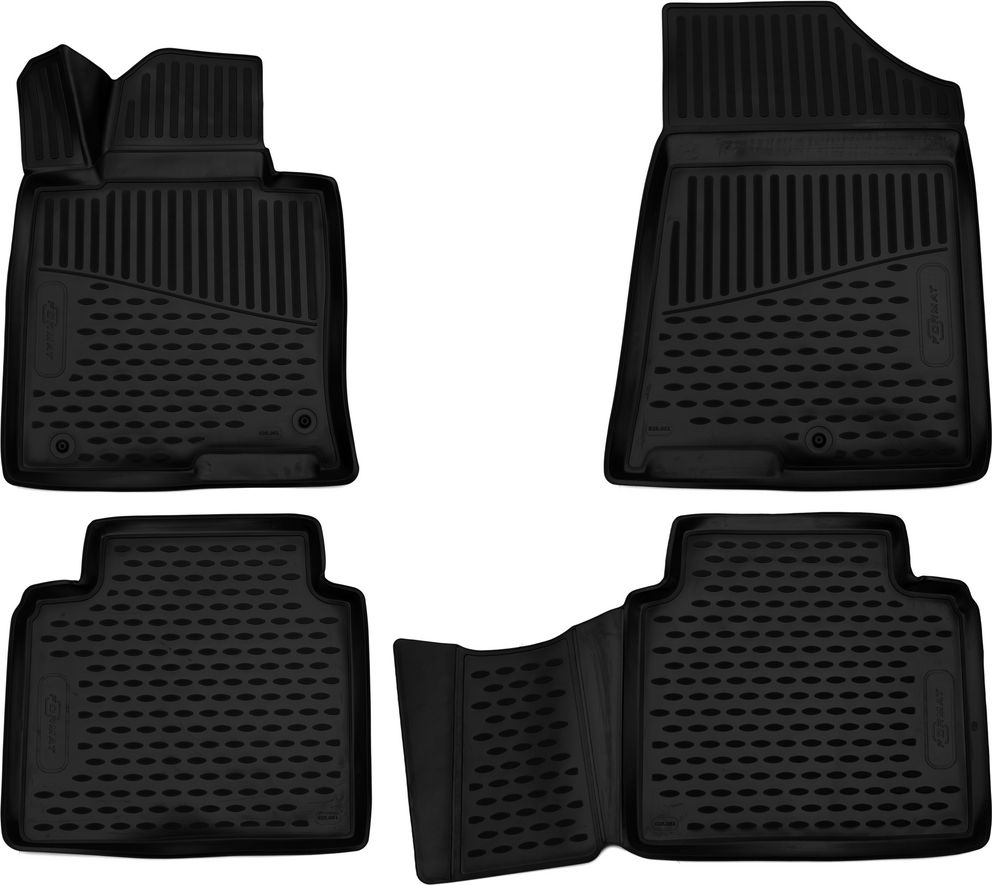 Коврики 3D Format c повышенной износостойкостью для салона Kia Optima IV АКПП 2015-2026. Артикул FORMAT.3D2561210