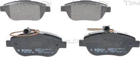 Тормозные колодки Bosch (Low-Metallic) передние для Fiat Linea 2009-2017. Артикул 0 986 494 464
