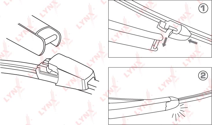 Щетка стеклоочистителя (дворник) LYNXauto. Артикул LR33P