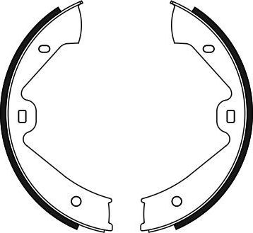 Тормозные колодки (стояночная тормозная система) Bosch задние для Porsche Cayenne II (958) 2010-2019. Артикул 0 986 487 755