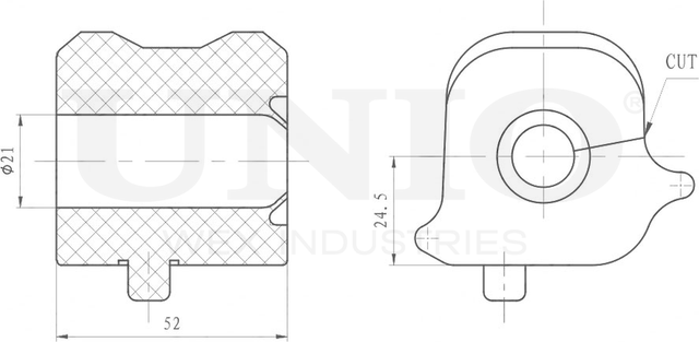 Втулка стабилизатора (Unio). Артикул RMP-10136
