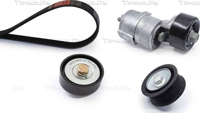 Приводной ремень поликлиновой с роликами (комплект) Gates Micro-V® для Hyundai ix35 I 2009-2015. Артикул K076PK2160
