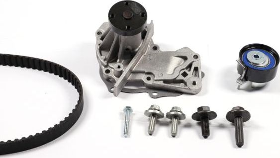 Помпа (водяной насос) с комплектом ремня ГРМ Hepu. Артикул PK02550