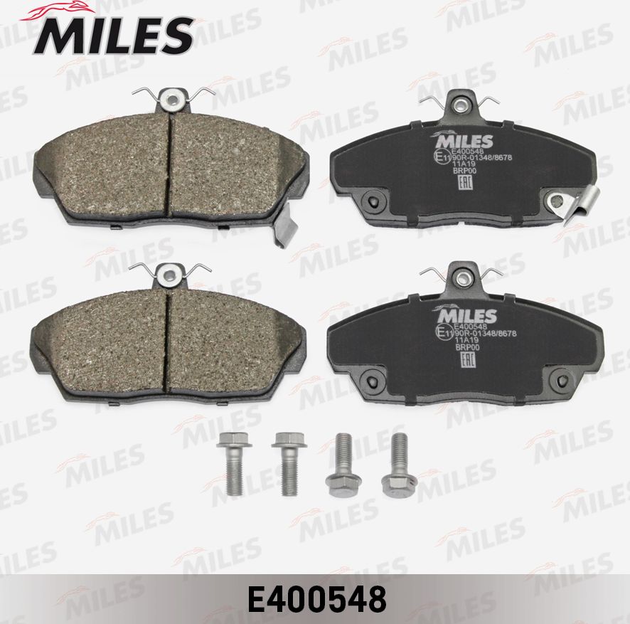 Тормозные колодки Miles (Low-Metallic). Артикул E400548