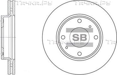 Тормозной диск Sangsin Hi-Q передний для Hyundai Sonata IV (EF) 1998-2001. Артикул SD1016