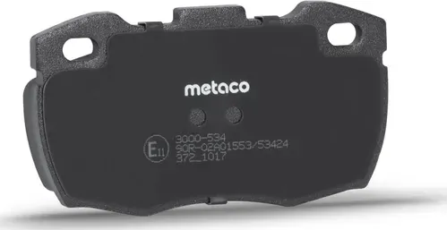 Колодки тормозные передние к-кт (Metaco). Артикул 3000534