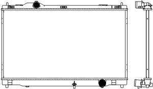 Радиатор охлаждения двигателя Sakura. Артикул 3271-8504