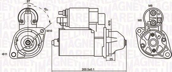 Стартер Magneti Marelli для BMW Z4 II (E89) 2009-2016. Артикул 063721412010