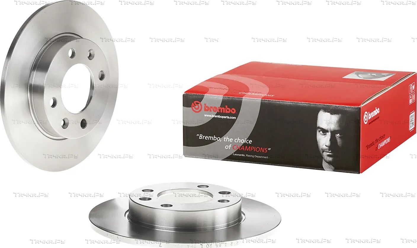 Тормозной диск Brembo задний для Citroen Berlingo II 2008-2019. Артикул 08.9719.10