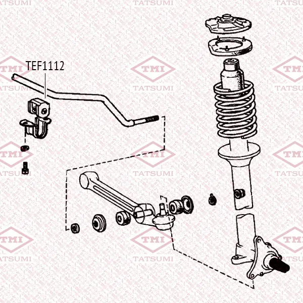 Втулка стабилизатора | перед | (Tatsumi). Артикул TEF1112