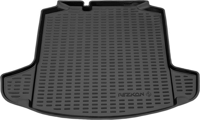 Коврик полиуретанновый Rezkon с карманами для багажника Volkswagen Polo VI 2020-2026. Артикул 5535020200