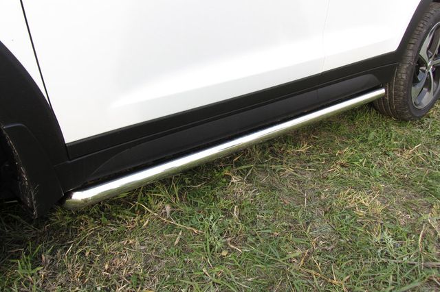 Пороги Slitkoff d57 труба для Hyundai Tucson III 4WD 2015-2026. Артикул HT4WD15004