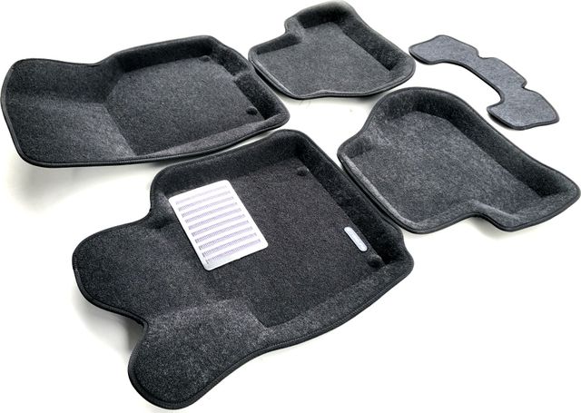 Коврики текстильные Euromat 3D Lux для салона Volkswagen Golf VI 2009-2012 Темно-серые. Артикул EM3D-004502G