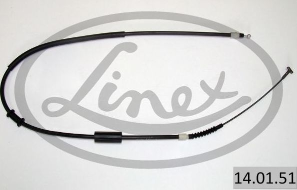 Трос ручника (тросик ручного тормоза) Linex. Артикул 14.01.51