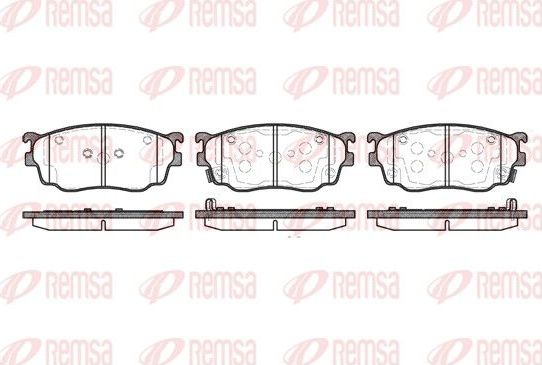 Тормозные колодки Remsa. Артикул 0800.12