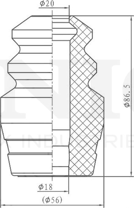 Отбойник амортизатора (Unio). Артикул DUC-40021