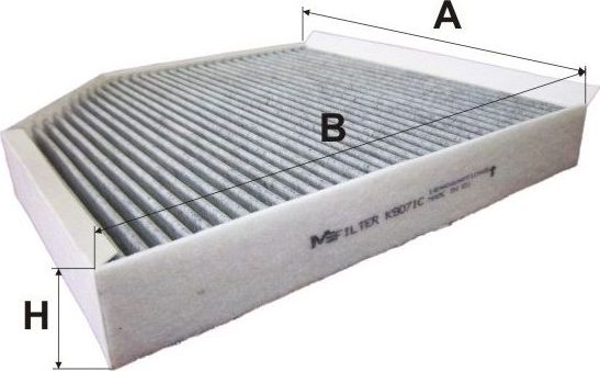 Салонный фильтр MFilter для Bentley Mulsanne II 2009-2026. Артикул K 9071C