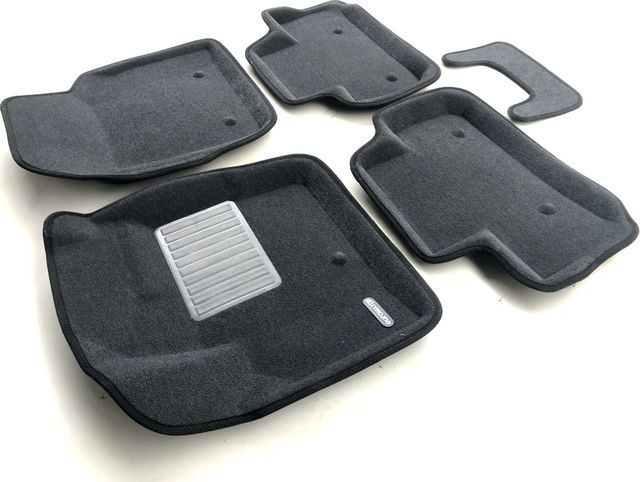 Коврики текстильные Euromat 3D (Business) для салона Land Rover Freelander II 2006-2014 СЕРЫЕ. Артикул EMC3D-003101G