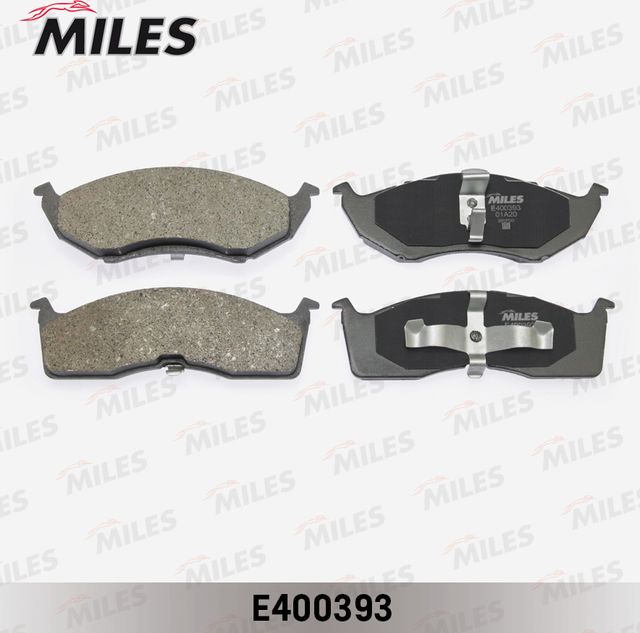 Тормозные колодки Miles (Low-Metallic) передние для Chrysler Concorde I 1992-1997. Артикул E400393