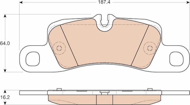 Тормозные колодки TRW COTEC. Артикул GDB1962