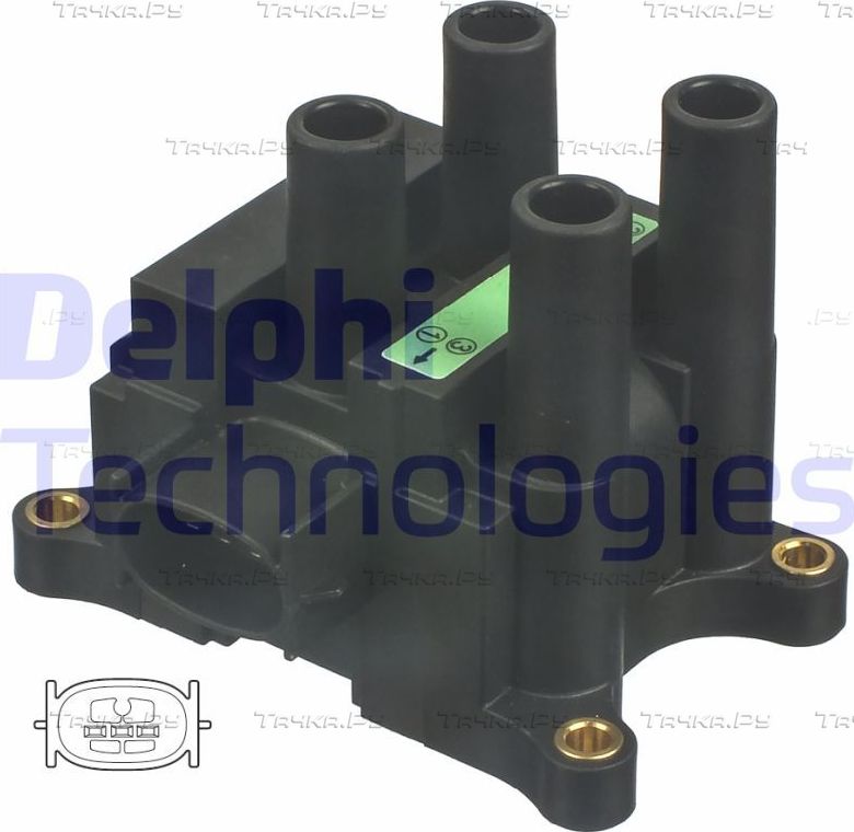 Катушка зажигания Delphi для Ford KA I 1996-2008. Артикул CE20042-12B1