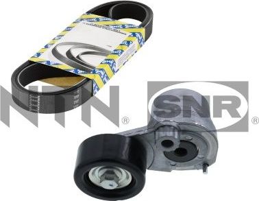 Приводной ремень поликлиновой с роликами (комплект) NTN / SNR. Артикул KA853.04