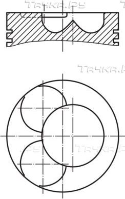 Поршень Mahle для MAN Lion's City 1998-2026. Артикул 227 33 00