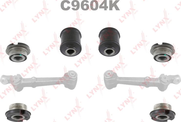 Сайлентблок переднего рычага подвески LYNXauto KIT. Артикул C9604K