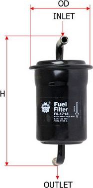 Топливный фильтр Sakura. Артикул FS-1718