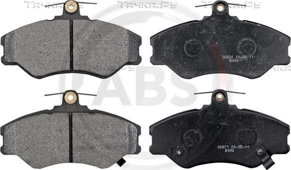 Тормозные колодки ABS передние для Hyundai Grace 1993-2004. Артикул 36871