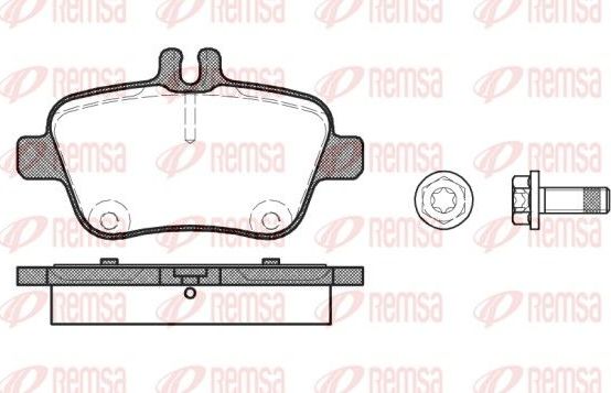 Тормозные колодки Remsa. Артикул 1477.00