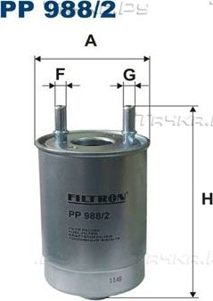 Топливный фильтр Filtron. Артикул PP 988/2