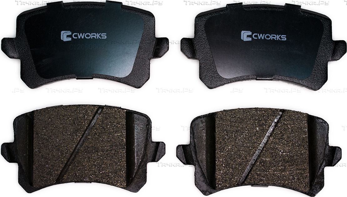 Тормозные колодки Cworks задние для Audi Q3 I (8U) 2011-2018. Артикул C12CR0005