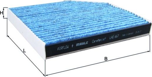 Салонный фильтр Mahle-Knecht CareMetix®. Артикул LAO 667