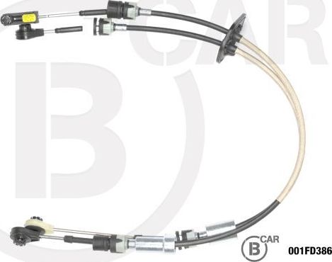 Трос переключения передач КПП B CAR. Артикул 001FD386