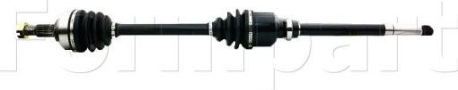 Полуось (привод в сборе, приводной вал) Formpart. Артикул 14380071/S