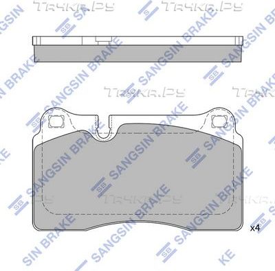 Тормозные колодки Sangsin Hi-Q для Ferrari 612 2004-2011. Артикул SP2231