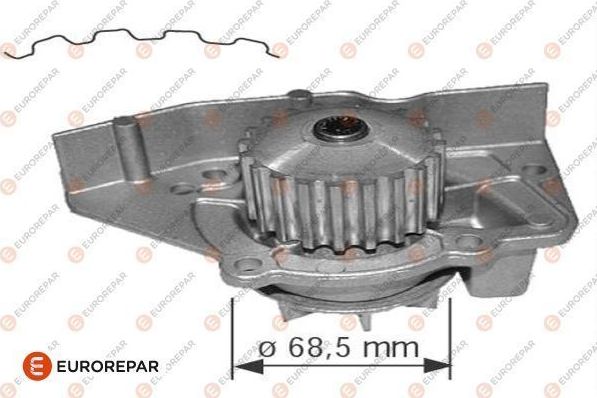 Помпа (водяной насос) Eurorepar (алюминий). Артикул 1623097980