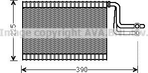 Испаритель кондиционера AVA для BMW 3 V (E90/E91/E92/E93) 2004-2013. Артикул BWV365