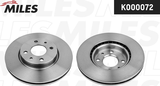 Тормозной диск Miles передний для Fiat Doblo I 2003-2015. Артикул K000072
