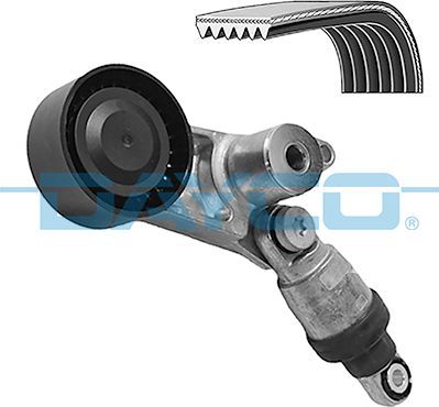 Приводной ремень поликлиновой с роликами (комплект) Dayco. Артикул KPV1536