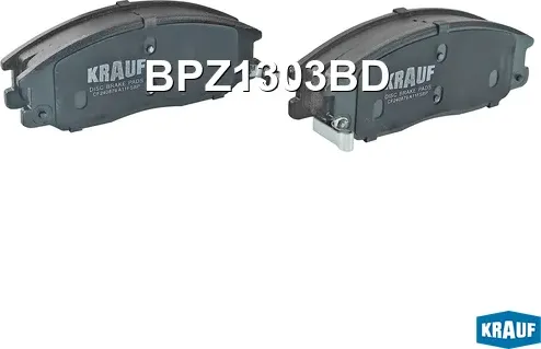 Колодки тормозные дисковые (Krauf). Артикул BPZ1303BD