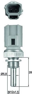 Датчик температуры охлаждающей жидкости Mahle Behr. Артикул TSE 27