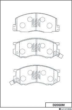 Тормозные колодки MK Kashiyama. Артикул D2050M