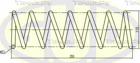 Пружина подвески G.U.D.. Артикул GCS255438