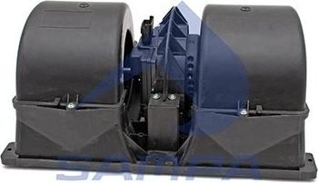 Вентилятор, мотор печки (отопителя) салона Sampa для Scania R 2004-2015. Артикул 044.134